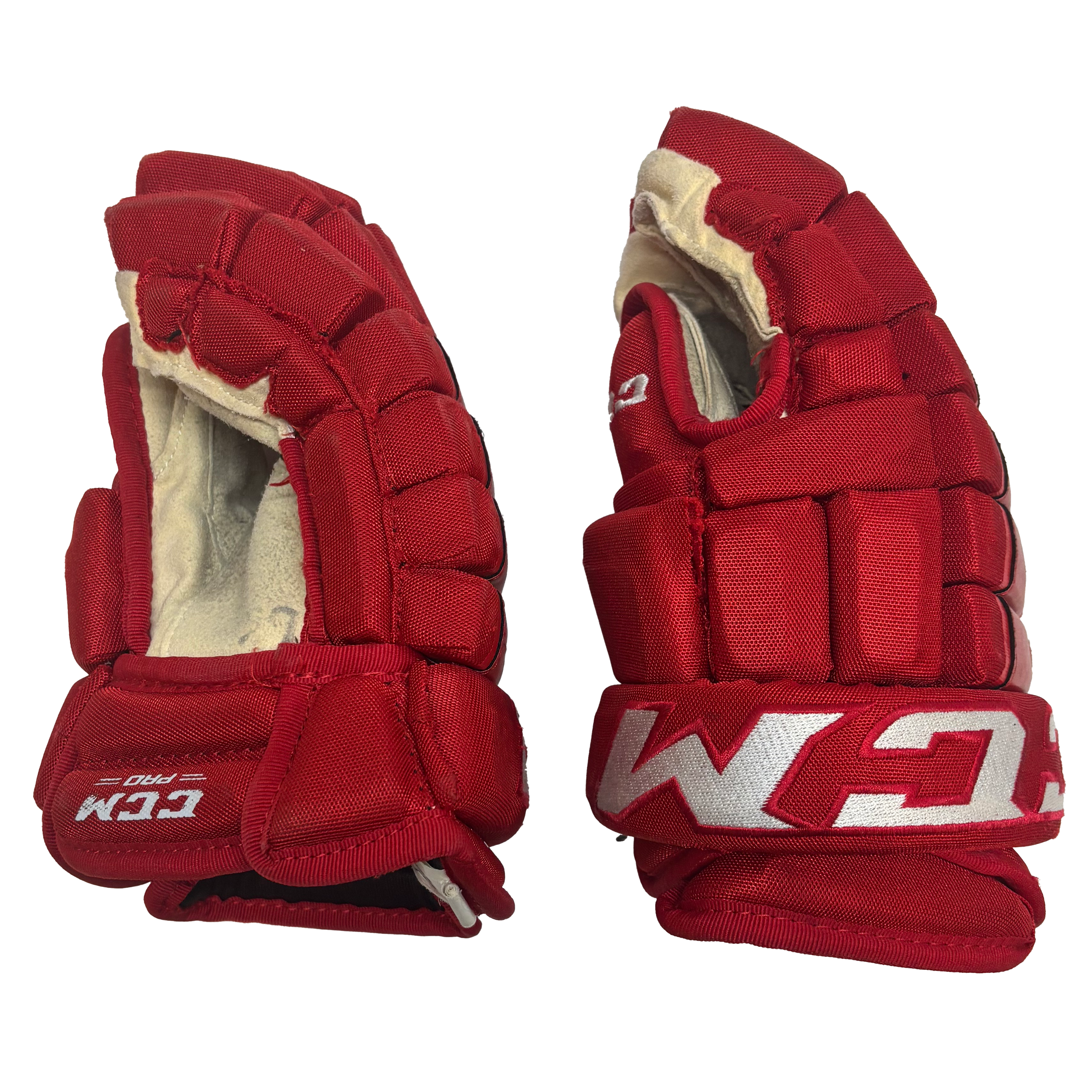 CCM HG97XP - Used NCAA Pro Stock Glove (Red)
